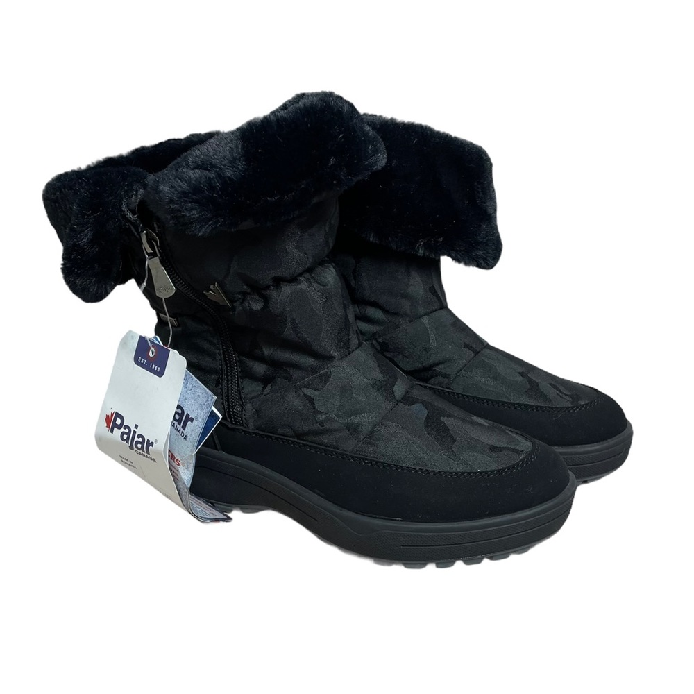 Pajar Women's Valentina Ice Gripper Waterproof Black Boot in Camo